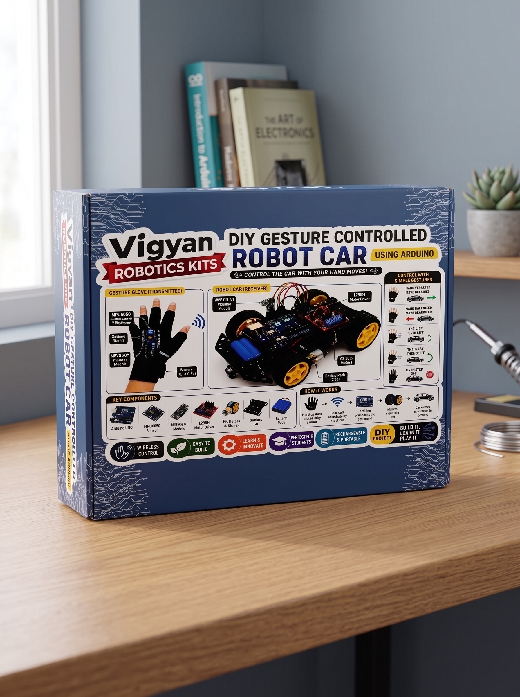 DIY Gesture Controlled Robot Car Kit